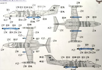 Scale model  Learjet 35 (re-release)