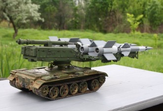 Scale model  SA-3 “GOA”(S-125 M “Neva-SC”) missile system on T-55 chassis