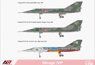 Scale model  Mirage IVP with ASMP missile
