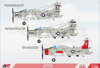 Scale model  AD-5Q "SkyRaider" (ECM version)