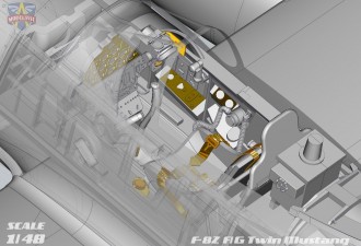 Scale model  F-82F/G "Twin Mustang"