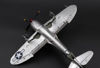 Scale model  XP-72 experim.fighter (four-bladed prop.)