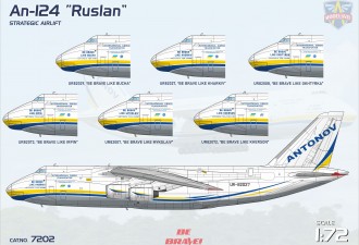 Scale model  An-124 "Ruslan" Strategic airlift