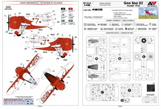 Scale model  Gee Bee R2 (1933 release)