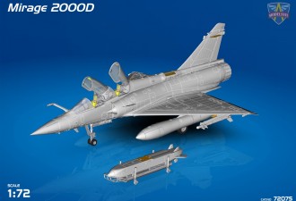 Scale model  Mirage 2000D with SCALP EG missile