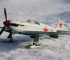 Scale model Yak-1 Soviet fighter on skis