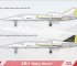 Scale model XB-1 "Baby Boom" supersonic demonstrator